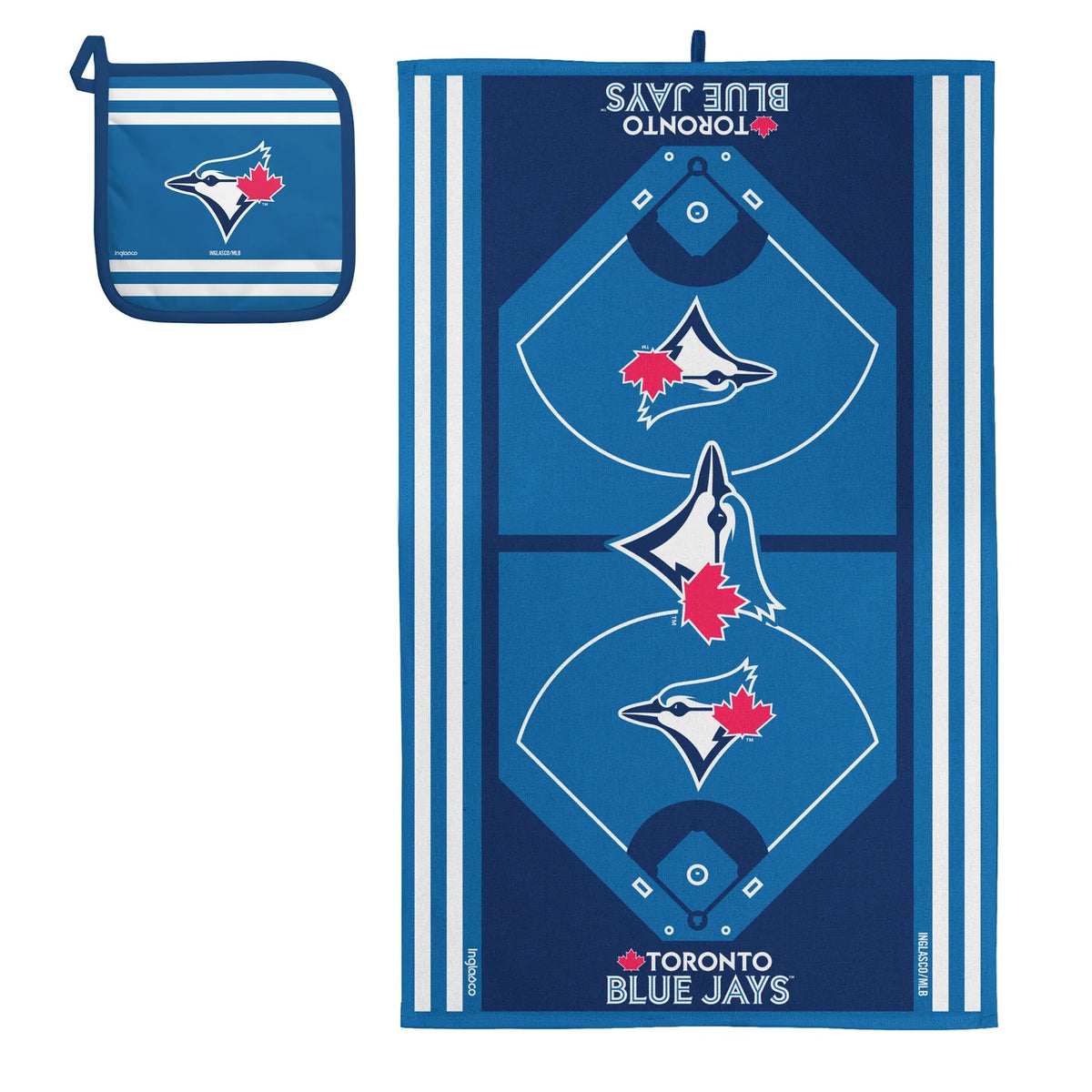Inglasco MLB Toronto Blue Jays Kitchen Towel & Pot Holder Sets