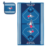 Inglasco MLB Toronto Blue Jays Kitchen Towel & Pot Holder Sets