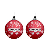 Inglasco Canada Soccer Light-Up Ball Ornament
