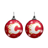 Inglasco NHL Calgary Flames Light-Up Ornament 2-Pack