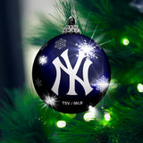 Inglasco MLB New York Yankees Light-Up Ornament 2-Pack