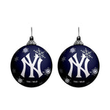 Inglasco MLB New York Yankees Light-Up Ornament 2-Pack