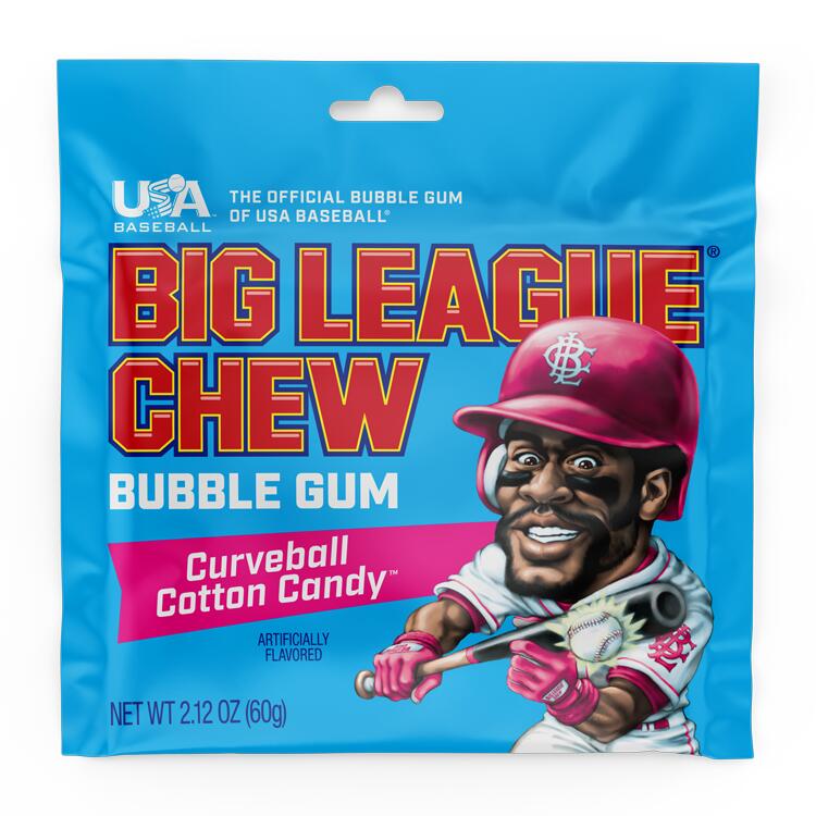 Big League Chew Curveball Cotton Candy Gum