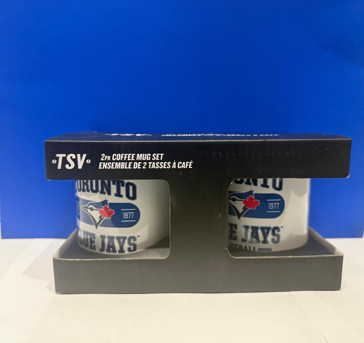 2 Pack Coffee Mug Collection 110z White Toronto Blue Jays