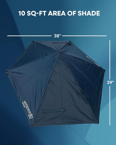 SKLZ Versa-Brella UPF 50+ Personal Sun Shade - Portable Umbrella for Sports & Outdoors