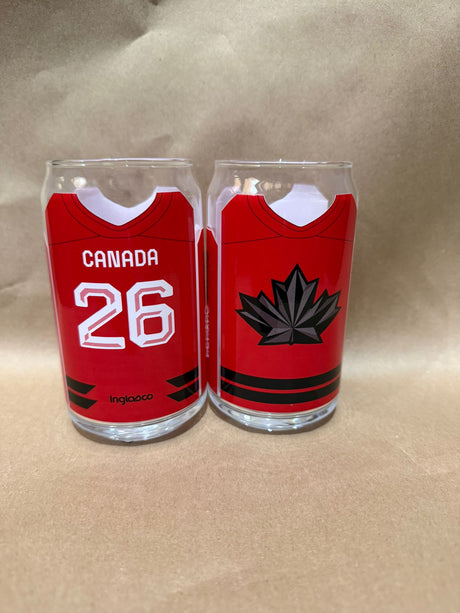 Inglasco 16 oz Can Glass 2026 Canadian Olympics