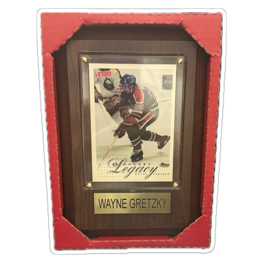 NHL Plaque With Card Edmonton Oilers - Wayne Gretsky