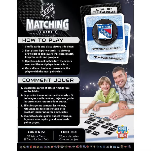MasterPieces Officially Licensed NHL Matching Game for Kids and Families