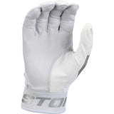 EASTON TBALL MAV GT BASEBALL BATTING GLOVES- WHITE/WHITE