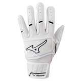 MIZUNO PRO SELECT YOUTH BATTING GLOVES - WHITE