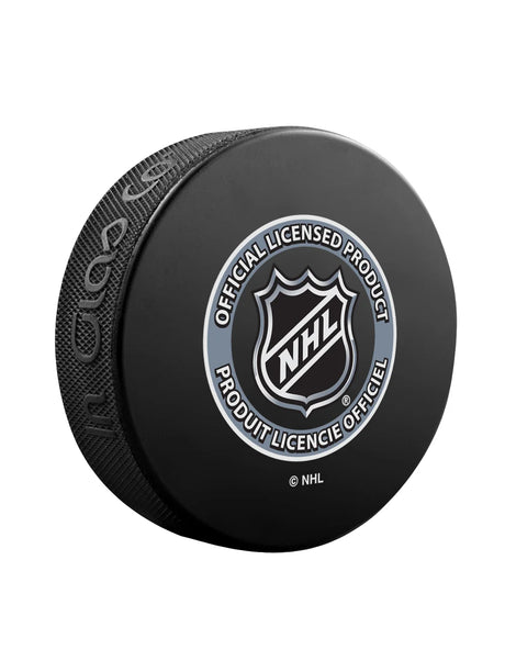 Inglasco NHL Calgary Flames Jersey Design Collector Hockey Puck