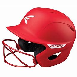 EASTON GHOST™ FASTPITCH BATTING HELMET W/CAGE M/L SOLID RED