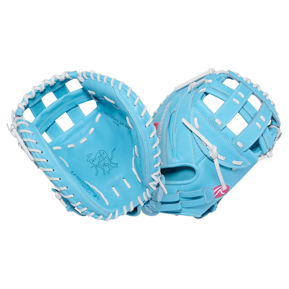 Rawlings 2027 Heart of the Hide 34" Fastpitch Softball Catcher's Mitt - PROCM34FP-24CBW