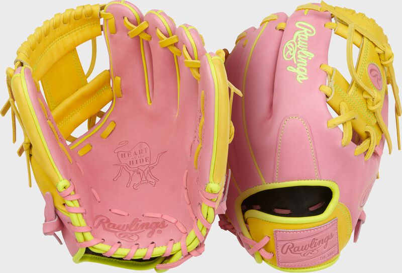 Heart of the Hide ContoUR Fit 11.5-Inch Pink Infield Glove, Right Hand Throw