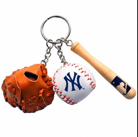 Inglasco MLB Bat/Ball/Glove Keychain