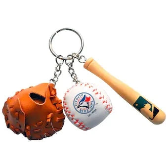 Inglasco MLB Bat/Ball/Glove Keychain - Toronto Blue Jays