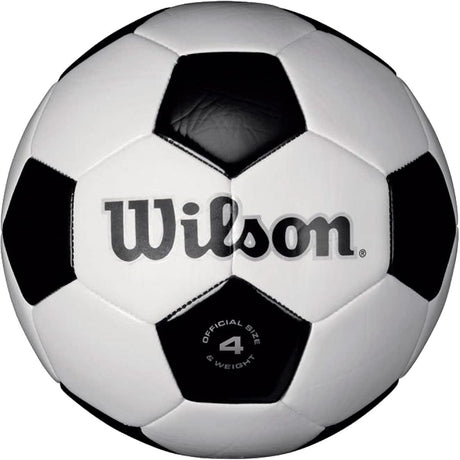 New WILSON Traditional Soccer Ball White/Black