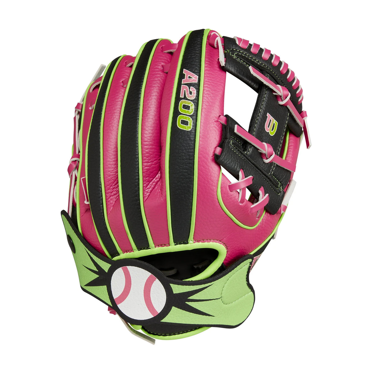 Wilson 2024 A200 EZ Catch™ Party Animals™ 10” Youth Baseball Glove - WBW10221310