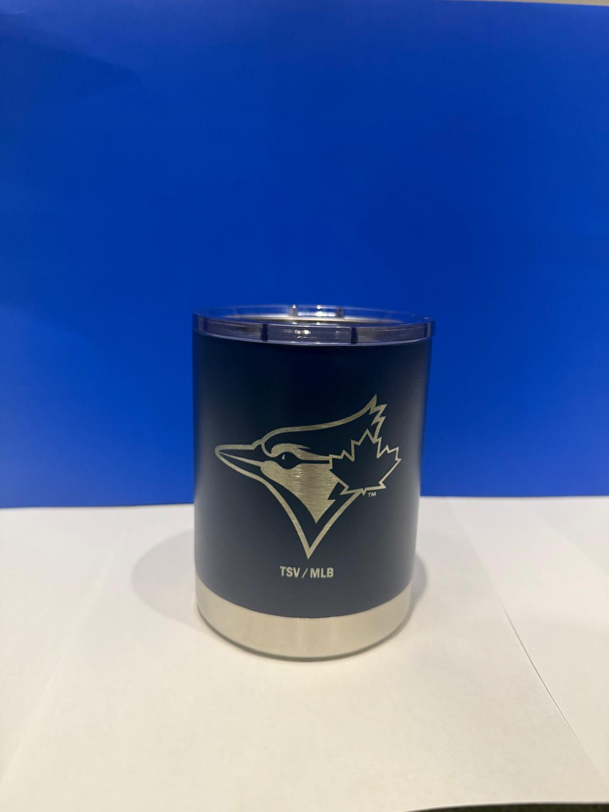 Toronto Blue Jays Black 12oz. Stainless Steel Lowball