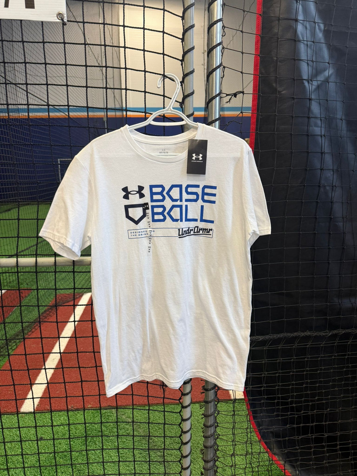 Under Armour Mens WordMark Baseball Tee