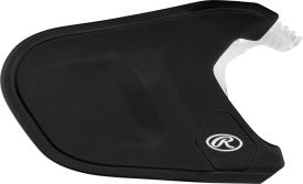 RAWLINGS JAW GUARD/EXTENDER FOR MACH BATTING HELMET - MATTE BLACK - RHB