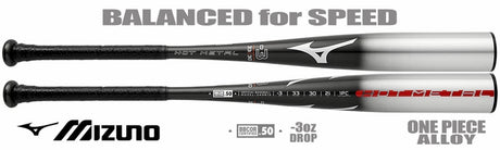 Mizuno Hot Metal BBCOR Baseball Bat