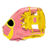Rawlings Heart of the Hide ContoUR Fit 11.5" Pink Infield Baseball Glove - PROR204U-2P