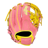 Rawlings Heart of the Hide ContoUR Fit 11.5" Pink Infield Baseball Glove - PROR204U-2P