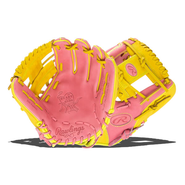Rawlings Heart of the Hide ContoUR Fit 11.5" Pink Infield Baseball Glove - PROR204U-2P