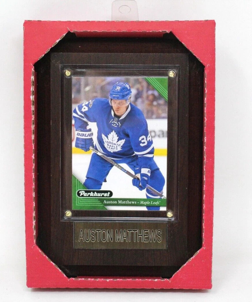NHL PLAQUE WITH CARD 4X6 LEAFS AUSTON MATTHEWS