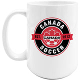Inglasco Canada Soccer 15oz. Sublimated Coffee Mug