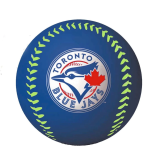 TORONTO BLUE JAYS NEON SPONGE RUBBER BASEBALL